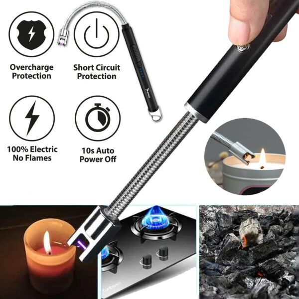 Type-C Arc Lighter Pakistan – Rechargeable & Flameless - Image 2