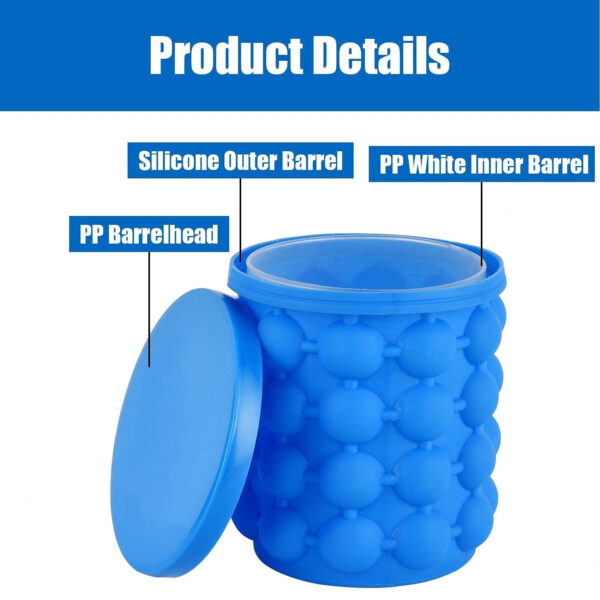 Silicone Ice Cube Maker – Space Saving Ice Ball Tray - Image 4