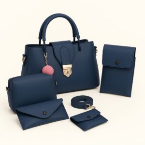 Synthetic Leather Shoulder Bag Set