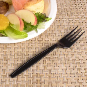 Fork Ind Wrapped Fork Med/HW Black PP