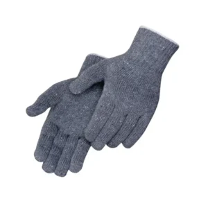 Gray Cotton/Polyester Blend Work Gloves - 1 Dozen